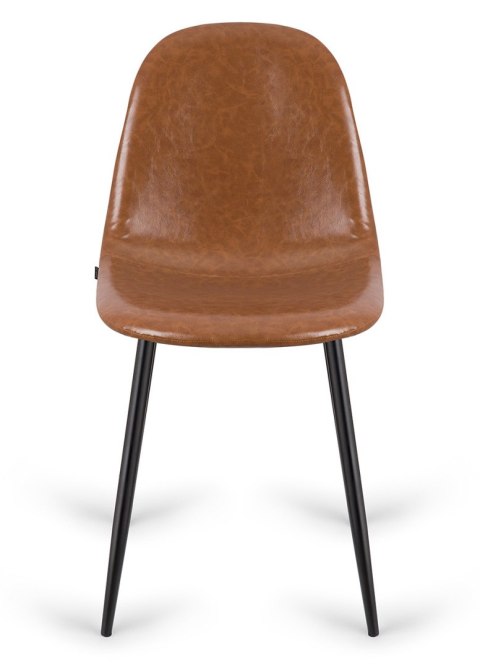 Krzesło tapicerowane GIULIA BROWN PU