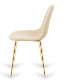 Krzesło tapicerowane GIULIA CREAM FABRIC GOLD