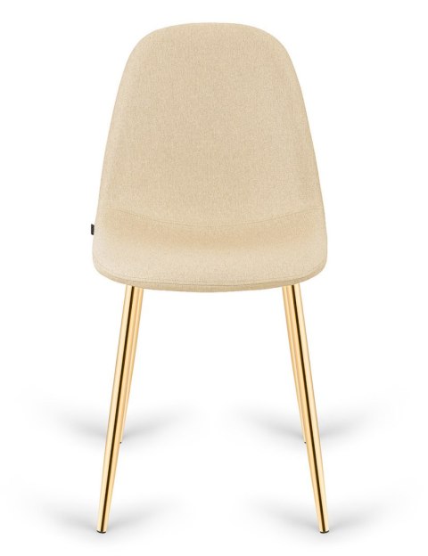 Krzesło tapicerowane GIULIA CREAM FABRIC GOLD