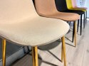 Krzesło tapicerowane GIULIA CREAM FABRIC GOLD