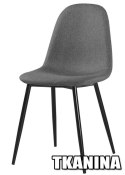 Krzesło tapicerowane GIULIA FABRIC LIGHT GREY