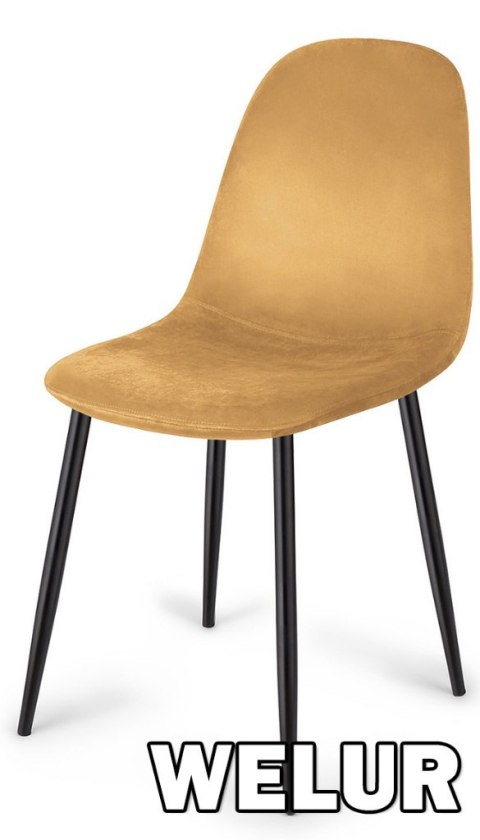 Krzesło tapicerowane GIULIA HONEY VELVET
