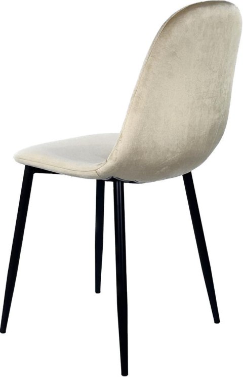 Krzesło tapicerowane GIULIA IVORY VELVET