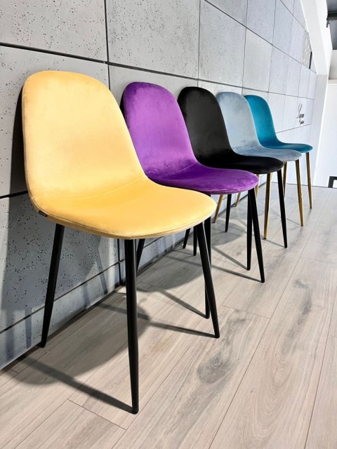 Krzesło tapicerowane GIULIA IVORY VELVET