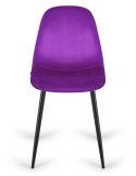 Krzesło tapicerowane GIULIA PURPLE VELVET