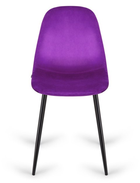 Krzesło tapicerowane GIULIA PURPLE VELVET