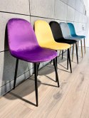 Krzesło tapicerowane GIULIA PURPLE VELVET