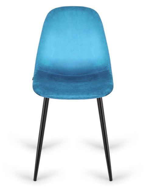 Krzesło tapicerowane GIULIA SEA BLUE VELVET