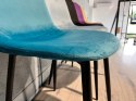 Krzesło tapicerowane GIULIA SEA BLUE VELVET