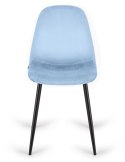 Krzesło tapicerowane GIULIA SKY BLUE VELVET