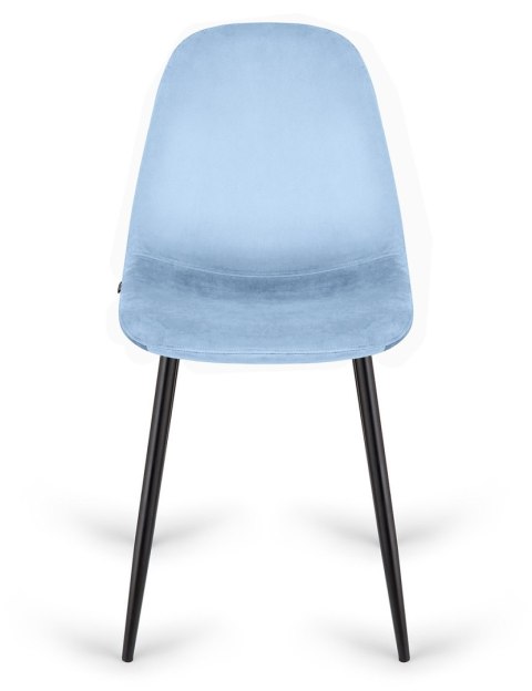 Krzesło tapicerowane GIULIA SKY BLUE VELVET