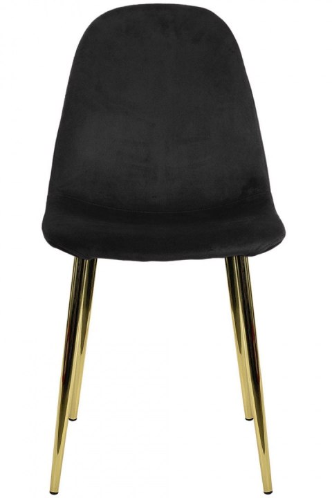 Krzesło tapicerowane GIULIA VELVET BLACK GOLD II GATUNEK