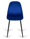Krzesło tapicerowane GIULIA VELVET BLUE