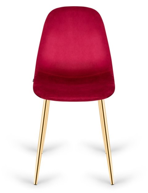 Krzesło tapicerowane GIULIA VELVET BURGUNDY GOLD II GATUNEK