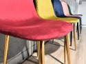 Krzesło tapicerowane GIULIA VELVET BURGUNDY GOLD II GATUNEK