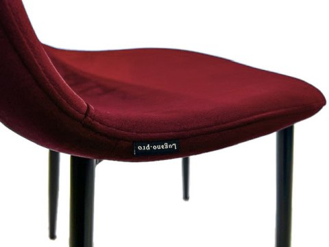 Krzesło tapicerowane GIULIA VELVET BURGUNDY GOLD