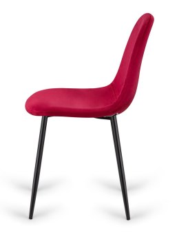 Krzesło tapicerowane GIULIA VELVET BURGUNDY