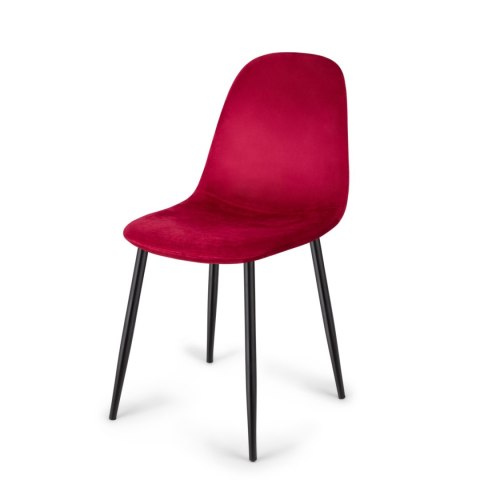 Krzesło tapicerowane GIULIA VELVET BURGUNDY