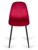 Krzesło tapicerowane GIULIA VELVET BURGUNDY
