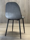 Krzesło tapicerowane GIULIA VELVET DARK GREY