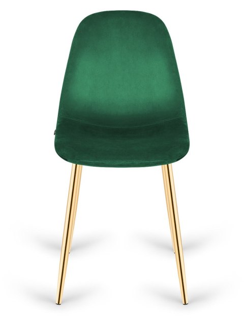 Krzesło tapicerowane GIULIA VELVET GREEN GOLD