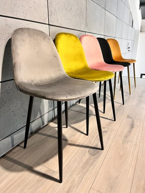 Krzesło tapicerowane GIULIA VELVET GREY