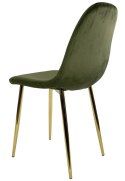 Krzesło tapicerowane GIULIA VELVET KHAKI GOLD