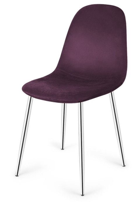 Krzesło tapicerowane GIULIA VELVET NIGHT SILVER