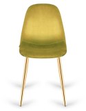 Krzesło tapicerowane GIULIA VELVET OLIVE GOLD