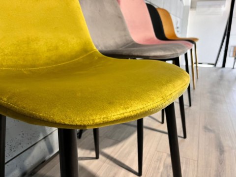 Krzesło tapicerowane GIULIA VELVET OLIVE