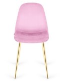 Krzesło tapicerowane GIULIA VELVET PINK GOLD