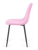Krzesło tapicerowane GIULIA VELVET PINK