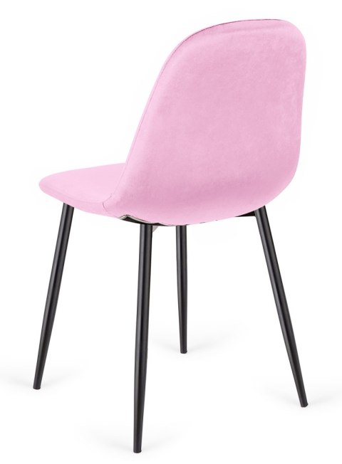 Krzesło tapicerowane GIULIA VELVET PINK