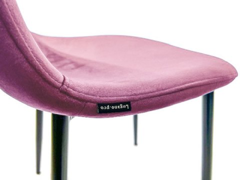 Krzesło tapicerowane GIULIA VELVET PINK