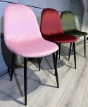 Krzesło tapicerowane GIULIA VELVET PINK