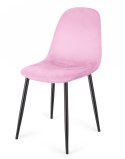 Krzesło tapicerowane GIULIA VELVET PINK