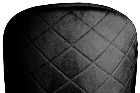 Krzesło tapicerowane GLORIA BLACK VELVET GOLD
