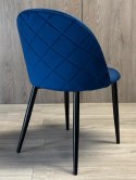Krzesło tapicerowane GLORIA BLUE VELVET