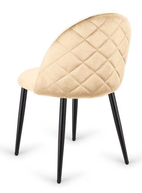 Krzesło tapicerowane GLORIA CREAM VELVET