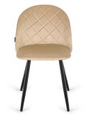 Krzesło tapicerowane GLORIA DIAMOND BEIGE VELVET