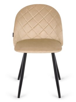 Krzesło tapicerowane GLORIA DIAMOND BEIGE VELVET