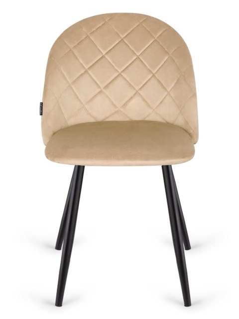 Krzesło tapicerowane GLORIA DIAMOND BEIGE VELVET
