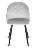Krzesło tapicerowane GLORIA DIAMOND GREY VELVET II GATUNEK