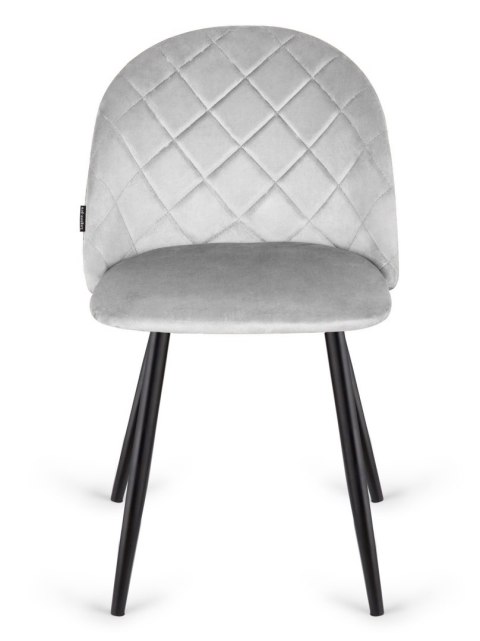 Krzesło tapicerowane GLORIA DIAMOND GREY VELVET II GATUNEK