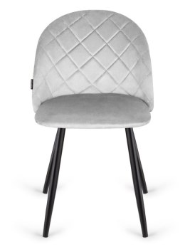 Krzesło tapicerowane GLORIA DIAMOND GREY VELVET OUTLET