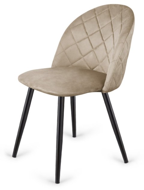 Krzesło tapicerowane GLORIA DIAMOND MOKKA VELVET