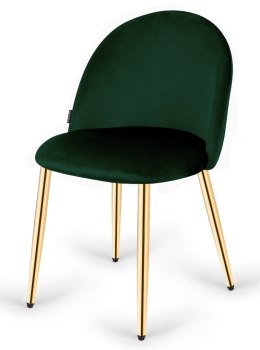 Krzesło tapicerowane GLORIA FOREST VELVET GOLD