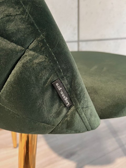 Krzesło tapicerowane GLORIA FOREST VELVET GOLD
