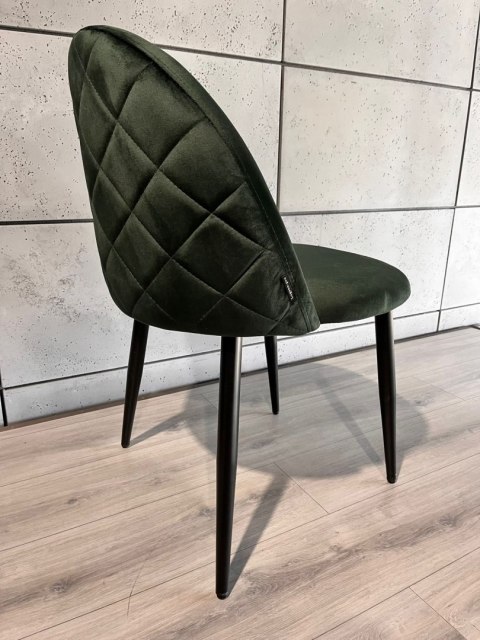 Krzesło tapicerowane GLORIA GREEN FOREST VELVET