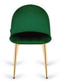 Krzesło tapicerowane GLORIA GREEN VELVET GOLD